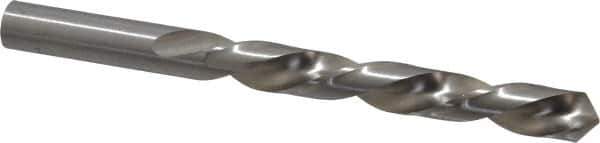 Made in USA - 31/64" 118° High Speed Steel Jobber Drill - Bright Finish, Left Hand Cut, Spiral Flute, Straight Shank, 5-7/8" OAL, Standard Point - Eagle Tool & Supply