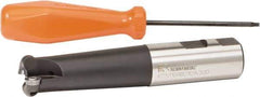 Kennametal - 3/4" Cut Diam, 1" Shank Diam, 5.28" OAL, Indexable Ball Nose End Mill - Eagle Tool & Supply