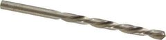 Made in USA - #7 118° High Speed Steel Jobber Drill - Bright Finish, Left Hand Cut, Spiral Flute, Straight Shank, 3-5/8" OAL, Standard Point - Eagle Tool & Supply