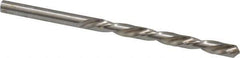 Made in USA - #12 118° High Speed Steel Jobber Drill - Bright Finish, Left Hand Cut, Spiral Flute, Straight Shank, 3-1/2" OAL, Standard Point - Eagle Tool & Supply