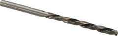 Made in USA - #13 118° High Speed Steel Jobber Drill - Bright Finish, Left Hand Cut, Spiral Flute, Straight Shank, 3-1/2" OAL, Standard Point - Eagle Tool & Supply