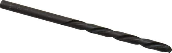 Made in USA - #15 118° High Speed Steel Jobber Drill - Bright Finish, Left Hand Cut, Spiral Flute, Straight Shank, 3-3/8" OAL, Standard Point - Eagle Tool & Supply