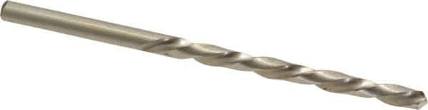 Made in USA - #20 118° High Speed Steel Jobber Drill - Bright Finish, Left Hand Cut, Spiral Flute, Straight Shank, 3-1/4" OAL, Standard Point - Eagle Tool & Supply