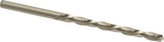 Made in USA - #20 118° High Speed Steel Jobber Drill - Bright Finish, Left Hand Cut, Spiral Flute, Straight Shank, 3-1/4" OAL, Standard Point - Eagle Tool & Supply