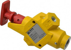 Parker - 3/8" NPT Safety Lockout Valve - 3-Way, 2 Position, Handle, 6.6 CV Rate, 250 Max psi & 160°F Max Temp - Eagle Tool & Supply