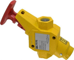 Parker - 3/4" NPT Safety Lockout Valve - 3-Way, 2 Position, Handle, 9.5 CV Rate, 250 Max psi & 160°F Max Temp - Eagle Tool & Supply