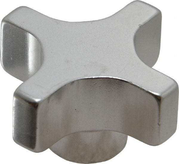 Gibraltar - 38.1mm Head Diam, 4 Point Lobed Knob - Aluminum - Eagle Tool & Supply