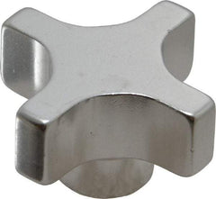 Gibraltar - 38.1mm Head Diam, 4 Point Lobed Knob - Aluminum - Eagle Tool & Supply