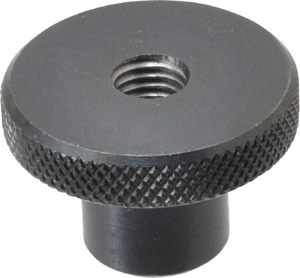 Gibraltar - 38.1mm Head, Knurled Knob - Tapped Thru, Steel - Eagle Tool & Supply