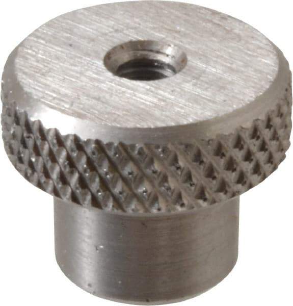 Gibraltar - 3/4" Head, Knurled Knob - Tapped Thru, Stainless Steel - Eagle Tool & Supply