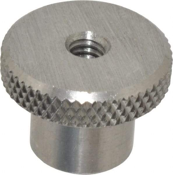 Gibraltar - 1" Head, Knurled Knob - Tapped Thru, Stainless Steel - Eagle Tool & Supply