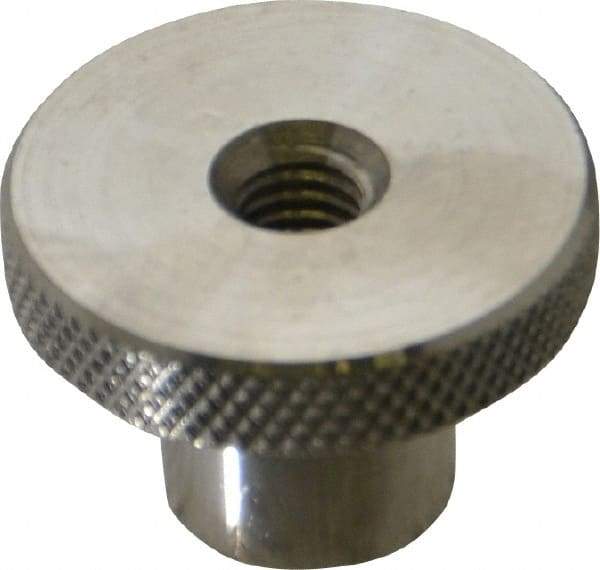 Gibraltar - 1-1/2" Head, Knurled Knob - Tapped Thru, Stainless Steel - Eagle Tool & Supply