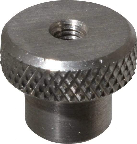 Gibraltar - 19mm Head, Knurled Knob - Tapped Thru, Stainless Steel - Eagle Tool & Supply