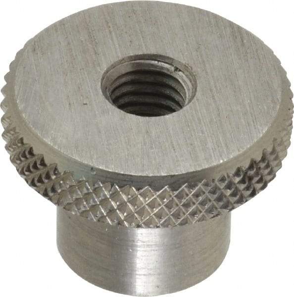 Gibraltar - 25.4mm Head, Knurled Knob - Tapped Thru, Stainless Steel - Eagle Tool & Supply