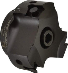 Kennametal - 3 Inserts, 2-1/2" Cut Diam, 3/4" Arbor Diam, 0.394" Max Depth of Cut, Indexable Square-Shoulder Face Mill - 0/90° Lead Angle, 39.88mm High, BGHX 15L5... Insert Compatibility, Series Fix-Perfect - Eagle Tool & Supply