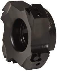 Kennametal - 4 Inserts, 4" Cut Diam, 1-1/4" Arbor Diam, 0.394" Max Depth of Cut, Indexable Square-Shoulder Face Mill - 0/90° Lead Angle, 1-3/4" High, BGHX 15L5... Insert Compatibility, Series Fix-Perfect - Eagle Tool & Supply