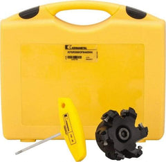 Kennametal - 3" Cut Diam, 1" Arbor Hole, 5mm Max Depth of Cut, 43° Indexable Chamfer & Angle Face Mill - 6 Inserts, OF.T64 Insert, Right Hand Cut, 6 Flutes, Through Coolant, Series KSOM - Eagle Tool & Supply