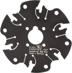 Kennametal - Arbor Hole Connection, 1/8" Cutting Width, 7/8" Depth of Cut, 3" Cutter Diam, 5/8" Hole Diam, 6 Tooth Indexable Slotting Cutter - KVNS Toolholder, OD 3118.. Insert - Eagle Tool & Supply