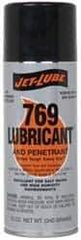 Jet-Lube - 12 oz Aerosol Thin Oily Film Penetrant/Lubricant - Clear Amber, Food Grade - Eagle Tool & Supply