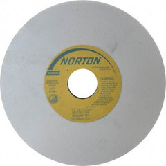 Norton - 7" Diam x 1-1/4" Hole x 1/2" Thick, J Hardness, 120 Grit Surface Grinding Wheel - Aluminum Oxide, Type 1, Fine Grade, 3,600 Max RPM, Vitrified Bond, No Recess - Eagle Tool & Supply