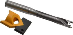 Kennametal - 12 to 12.49mm Diam, 5xD, 62.48mm Max Depth, 1/2" Shank Diam, 76.45mm Flute, 127mm OAL, Replaceable Tip Drill - KTIP04844HP Insert, N Seat Size, Series KenTIP - Eagle Tool & Supply