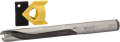 Kennametal - 14 to 14.49mm Diam, 5xD, 72.39mm Max Depth, 9/16" Shank Diam, 88.9mm Flute, 146.05mm OAL, Replaceable Tip Drill - KTIP05625HP Insert, R Seat Size, Series KenTIP - Eagle Tool & Supply