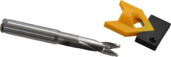 Kennametal - 10 to 10.49mm Diam, 3xD, 31.5mm Max Depth, 7/16" Shank Diam, 41.4mm Flute, 92.08mm OAL, Replaceable Tip Drill - KTIP03946HP Insert, J Seat Size, Series KenTIP - Eagle Tool & Supply