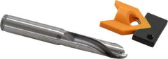 Kennametal - 11.5 to 11.99mm Diam, 3xD, 36.07mm Max Depth, 1/2" Shank Diam, 47.5mm Flute, 98.43mm OAL, Replaceable Tip Drill - KTIP04531HP Insert, M Seat Size, Series KenTIP - Eagle Tool & Supply