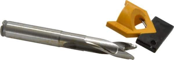 Kennametal - 12.5 to 12.99mm Diam, 3xD, 39.12mm Max Depth, 1/2" Shank Diam, 51.82mm Flute, 104.78mm OAL, Replaceable Tip Drill - KTIP05000HP Insert, O Seat Size, Series KenTIP - Eagle Tool & Supply