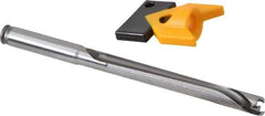 Kennametal - 9 to 9.49mm Diam, 8xD, 76mm Max Depth, 3/8" Shank Diam, 88.2mm Flute, 133.35mm OAL, Replaceable Tip Drill - KTIP03580HP Insert, H Seat Size, Series KenTIP - Eagle Tool & Supply