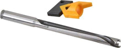 Kennametal - 10 to 10.49mm Diam, 8xD, 84mm Max Depth, 7/16" Shank Diam, 98.8mm Flute, 146.05mm OAL, Replaceable Tip Drill - KTIP03946HP Insert, J Seat Size, Series KenTIP - Eagle Tool & Supply