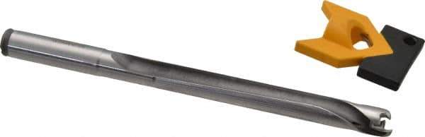Kennametal - 11 to 11.49mm Diam, 8xD, 92mm Max Depth, 7/16" Shank Diam, 111.3mm Flute, 158.75mm OAL, Replaceable Tip Drill - KTIP04375HP Insert, L Seat Size, Series KenTIP - Eagle Tool & Supply