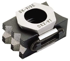 Mitee-Bite - 12,000 Lb Holding Force Single Vise Machinable Wedge Clamp - 2.05" Wide x 1.18" Deep x 0.87" High Base, 30 to 34 HRC, 2.05 to 2.32" Jaw Spread, 110 Lb/Ft Torque, 1/2-13 Screw Thread - Eagle Tool & Supply