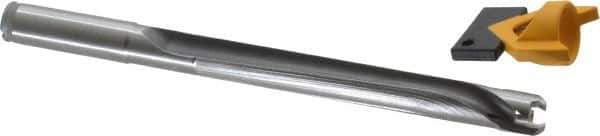 Kennametal - 14 to 14.49mm Diam, 8xD, 116mm Max Depth, 9/16" Shank Diam, 136.4mm Flute, 187.33mm OAL, Replaceable Tip Drill - KTIP05625HP Insert, R Seat Size, Series KenTIP - Eagle Tool & Supply