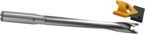 Kennametal - 15 to 15.99mm Diam, 8xD, 128mm Max Depth, 5/8" Shank Diam, 143.4mm Flute, 196.85mm OAL, Replaceable Tip Drill - KTIP05938HP Insert, T Seat Size, Series KenTIP - Eagle Tool & Supply