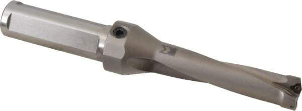 Kennametal - 88.9mm Max Drill Depth, 4xD, 7/8" Diam, Indexable Insert Drill - 2 Inserts, 1" Shank Diam, Straight Shank - Eagle Tool & Supply