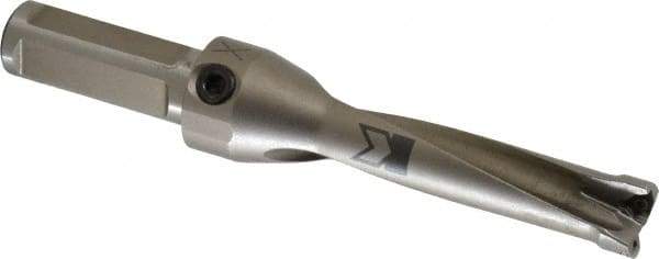 Kennametal - 76.2mm Max Drill Depth, 4xD, 3/4" Diam, Indexable Insert Drill - 2 Inserts, 3/4" Shank Diam, Straight Shank - Eagle Tool & Supply