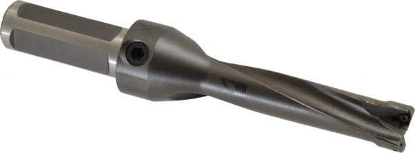 Kennametal - 2-3/4" Max Drill Depth, 4xD, 11/16" Diam, Indexable Insert Drill - 2 Inserts, 3/4" Shank Diam, Straight Shank - Eagle Tool & Supply