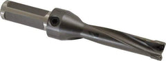 Kennametal - 2-3/4" Max Drill Depth, 4xD, 11/16" Diam, Indexable Insert Drill - 2 Inserts, 3/4" Shank Diam, Straight Shank - Eagle Tool & Supply