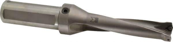 Kennametal - 101.6mm Max Drill Depth, 4xD, 25.4mm Diam, Indexable Insert Drill - 2 Inserts, 1-1/4" Shank Diam, Straight Shank - Eagle Tool & Supply