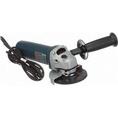 Bosch - 4-1/2" Wheel Diam, 11,000 RPM, Corded Angle & Disc Grinder - 5/8-11 Spindle, 120 Volts, 6 Amps - Eagle Tool & Supply