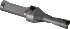 Kennametal - 1.6" Max Drill Depth, 2.5xD, 15.9mm Diam, Indexable Insert Drill - 2 Inserts, 3/4" Shank Diam, Straight Shank - Eagle Tool & Supply