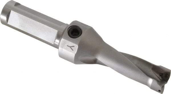 Kennametal - 44.7mm Max Drill Depth, 2.5xD, 17.8mm Diam, Indexable Insert Drill - 2 Inserts, 3/4" Shank Diam, Straight Shank - Eagle Tool & Supply