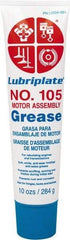 Lubriplate - 10 oz Tube Zinc Oxide General Purpose Grease - White, 150°F Max Temp, NLGIG 0, - Eagle Tool & Supply