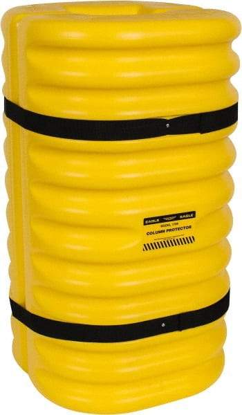 Eagle - 24" Wide x 24" Deep x 42" High, High Density Polyethylene Column Protector - Fits 8" Columns, Yellow - Eagle Tool & Supply