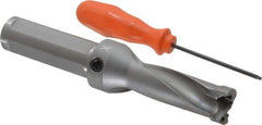 Kennametal - 63.5mm Max Drill Depth, 2.5xD, 25mm Diam, Indexable Insert Drill - 2 Inserts, 1" Shank Diam, Straight Shank - Eagle Tool & Supply