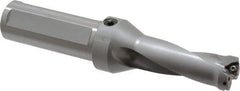 Kennametal - 2.65" Max Drill Depth, 2.5xD, 27mm Diam, Indexable Insert Drill - 2 Inserts, 1-1/4" Shank Diam, Straight Shank - Eagle Tool & Supply