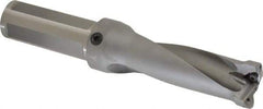 Kennametal - 3.45" Max Drill Depth, 2.5xD, 1-3/8" Diam, Indexable Insert Drill - 2 Inserts, 1-1/4" Shank Diam, Straight Shank - Eagle Tool & Supply