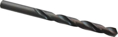 Interstate - 8.9mm 118° High Speed Steel Jobber Drill - Oxide Finish, Right Hand Cut, Spiral Flute, Straight Shank, 4-7/8" OAL, Standard Point - Eagle Tool & Supply