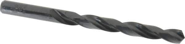 Interstate - 9.9mm 118° High Speed Steel Jobber Drill - Oxide Finish, Right Hand Cut, Spiral Flute, Straight Shank, 5-1/8" OAL, Standard Point - Eagle Tool & Supply